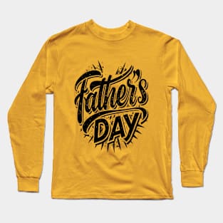 Father Day Typography Long Sleeve T-Shirt